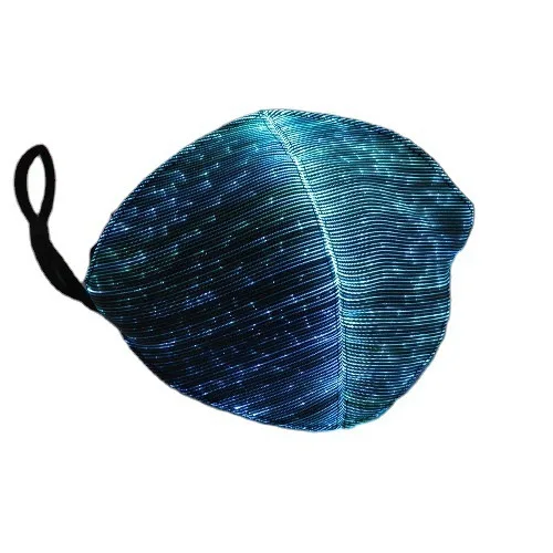 Christmas Party Masquerade Light Up Multicolor Fashion Luminous Face Mask Led Fiber Optic Face Mask For Concert Bar Gift