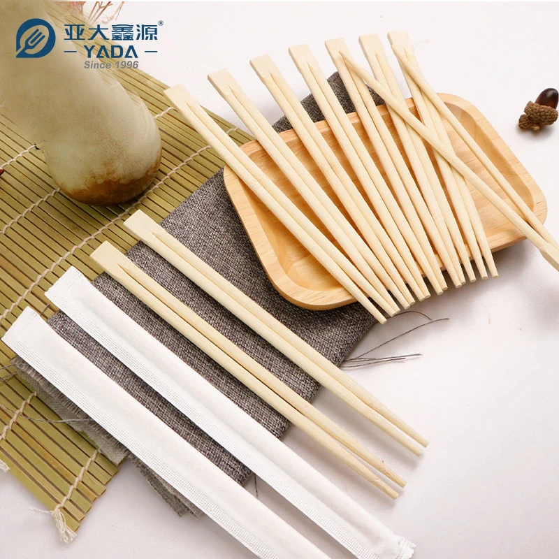 Yada Wholesale Bamboo Chopsticks Customized Logo Disposable Wooden Twin Chopsticks For Chinese Food Sushi