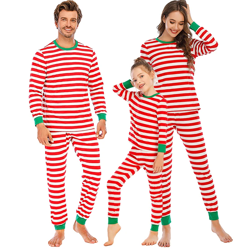 Cute Boys Girls Sleepwear Kids PJs Men Women 2 Pieces Pants Set Family Matching Print Christmas breathable Pajamas pyjamas
