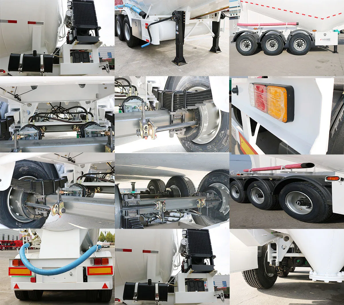 China 45 Cbm Dry Bulk & Pneumatic Tank Trailers V shape bulk cement semi trailer for sale