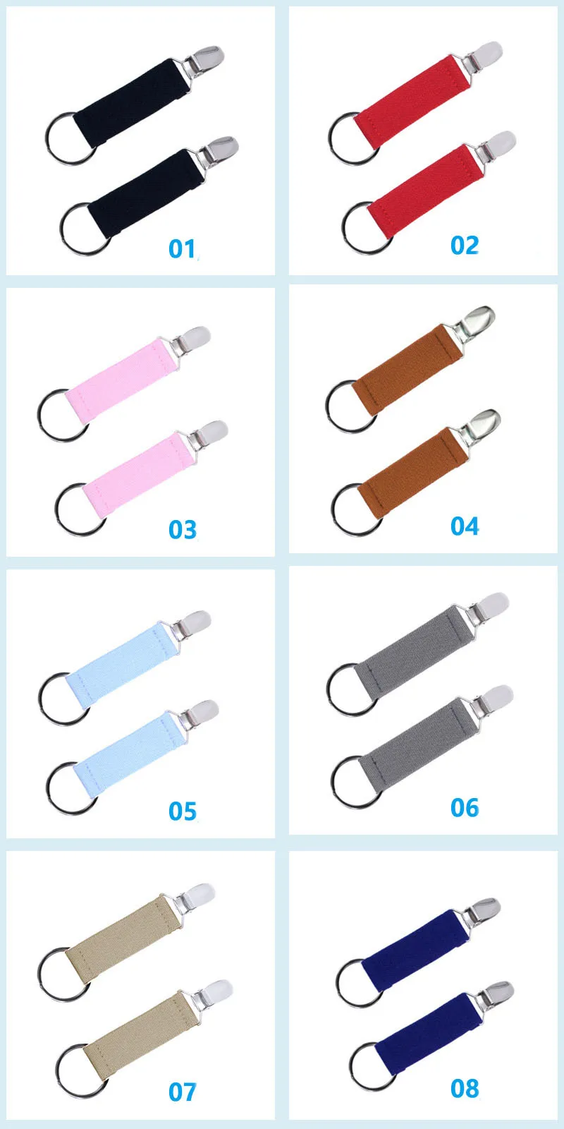 Wholesale Comfy Winter Clothiers Hold Elastic Stainless Steel Mitten Clips for Kids Toddler Glove Adults