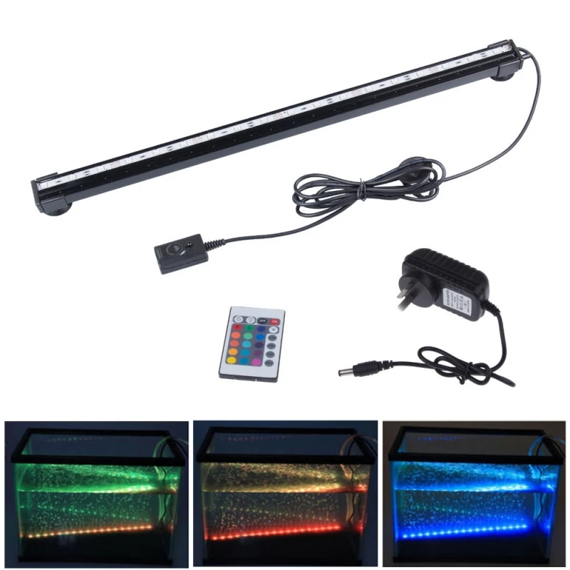 High Quality RGB SMD 5050 Colorful Underwater Reef Tank Lights Pluggable Air Bubble LED Aquarium Light