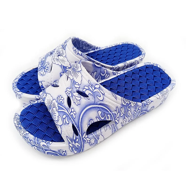 Fashion design platform printing upper women shoes for young girls casual chappal ladies slippers