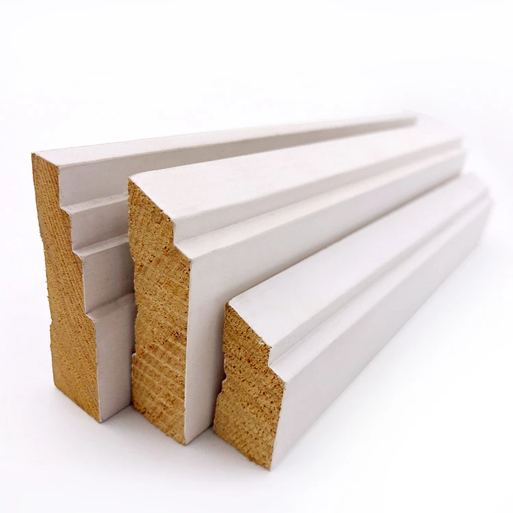 Купить Современные деревянные плинтусы из цельной древесины, белые деревянные настенные углы, облицовка плитки, плинтус