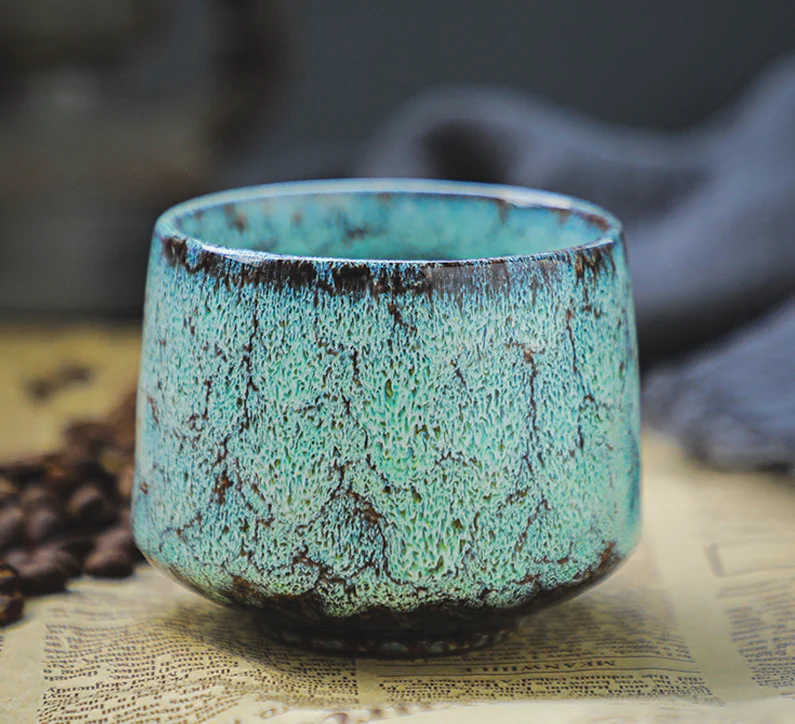 Kiln ceramic Espresso Glazed Cup For Office Household Ceramic Coffee Mug Gift Mugs Wholesale Custom Logo