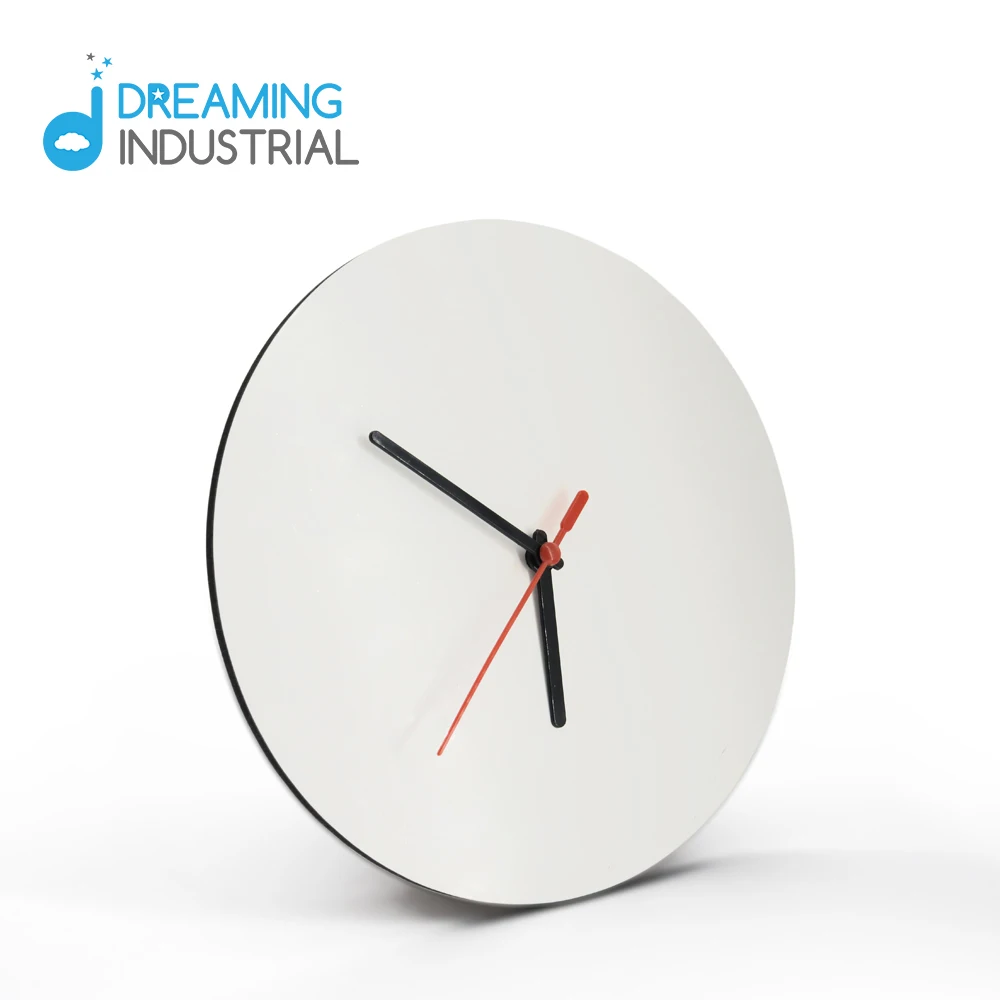 8inch Sublimation Blank MDF Clock Round Shape Wall Clock Blank Photo Clock