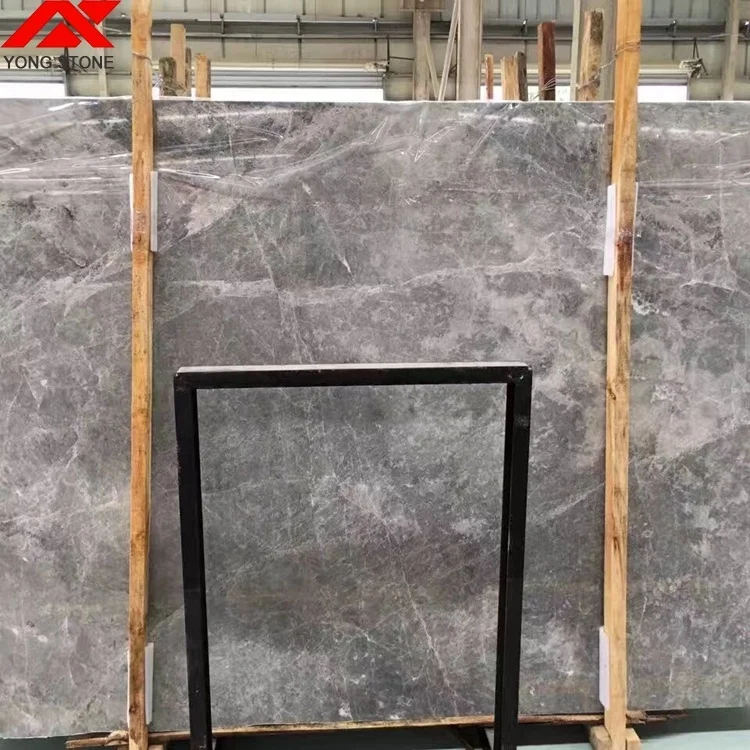 Factory Cheap Chinese 36*36 Silver Marten Grey Marble Stone Gang Saw Slabs