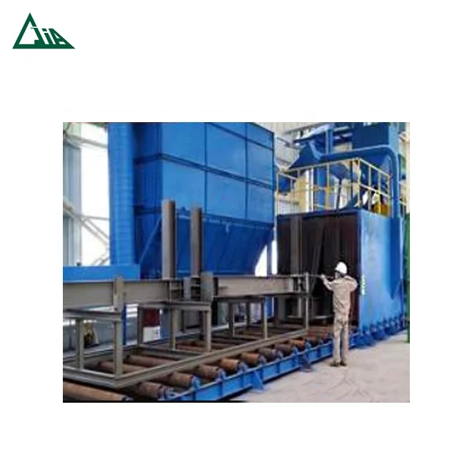 Quality and reputation protection QH69 h beam automatic shot blasting and painting machine