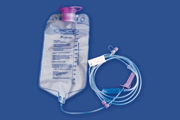 medication disposable Adult Pediatric PVC pump enteral nutrition feeding bag tube extension set