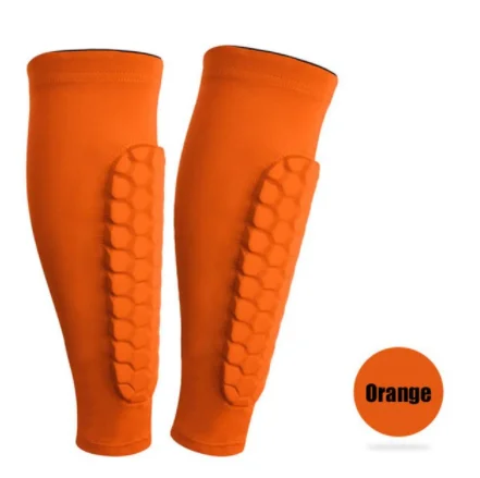 Custom Honeycomb Football Leg Strap Brace Support Pads Calf Compression Sleeve Soccer Shin Guard