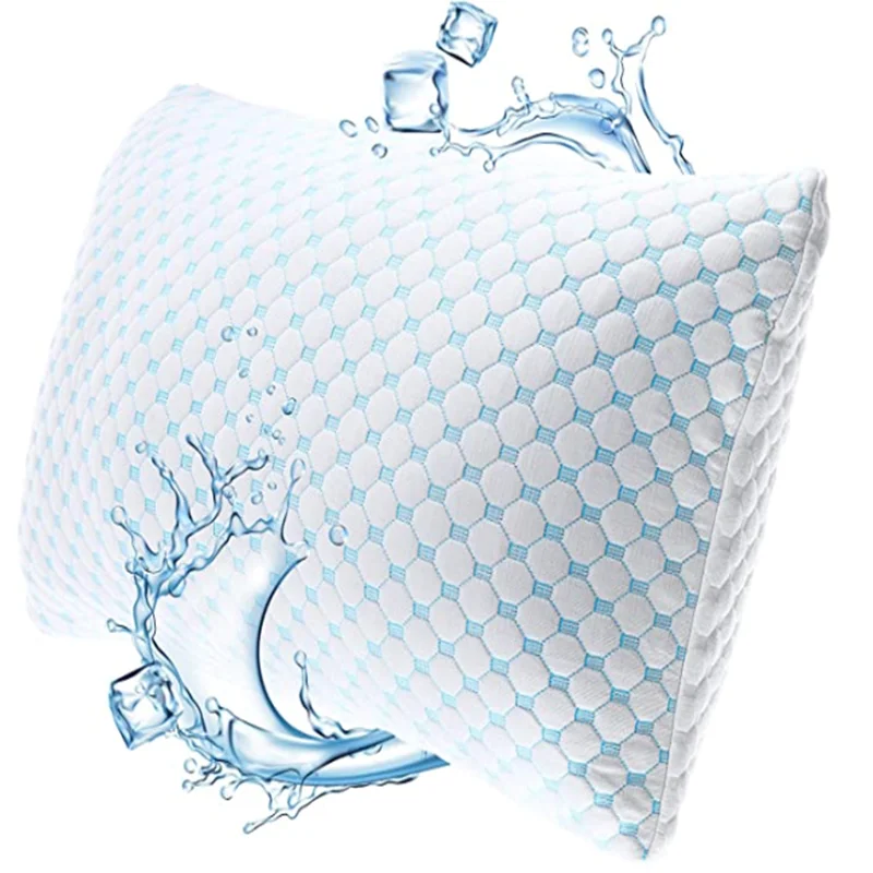 Wholesale Best Quality Comfortable silky ice Cooling gel foam memory pillow