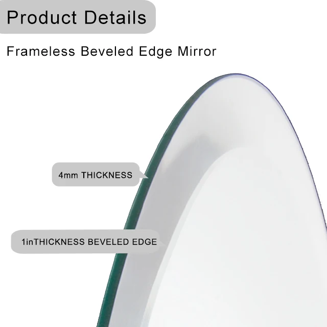 New arrival 10mm thick tempered round table top glass with polished edge