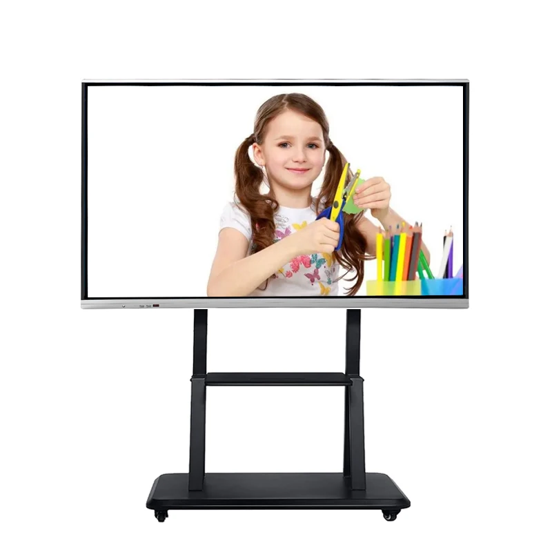 65 inch 4K resolution LCD touch screen monitor all in one whiteboard interactive smart board