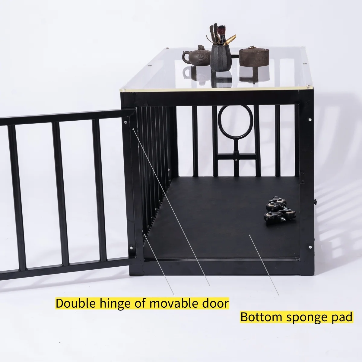 Latest manufacturer ships bdsm coffee table iron sex cage flirting Restraints props Sex Furniture  bondage captive slave cage