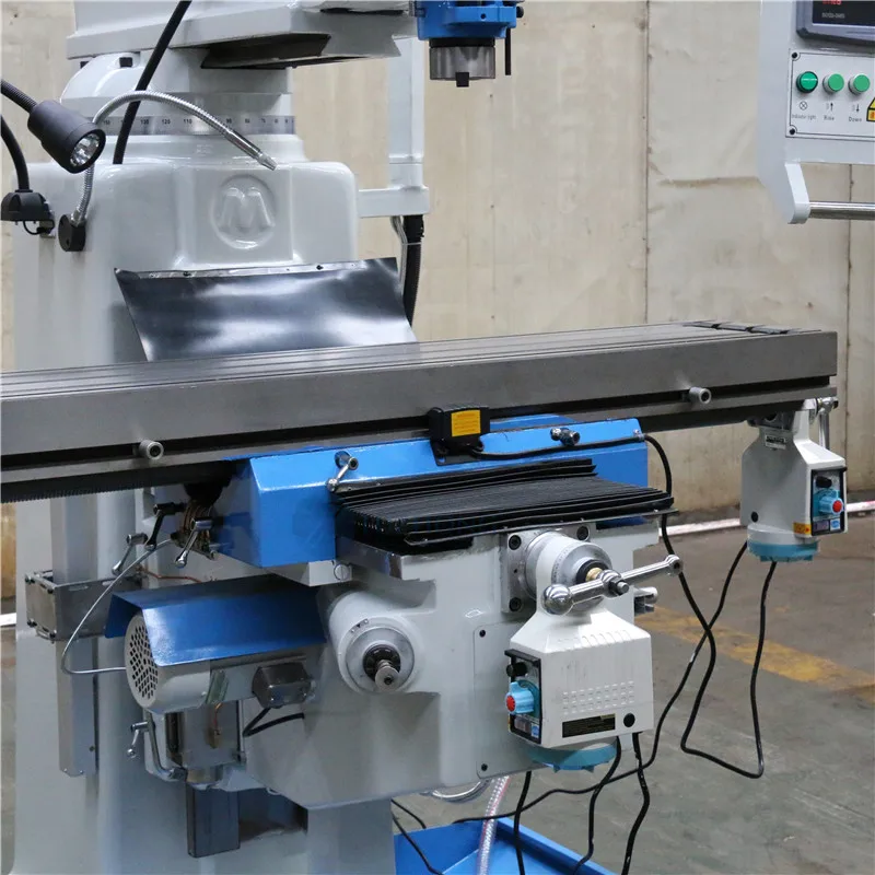 X6330 varaiable speed turret milling machine with  cutter feeder