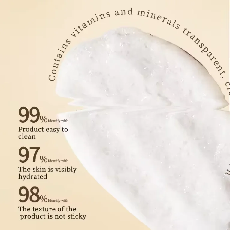 Custom Organic Rice Facial Cream Cleanser Face Wash Sensitive Skin Deep Cleaning and Hydrating Makeup Removing Rice Water Bright