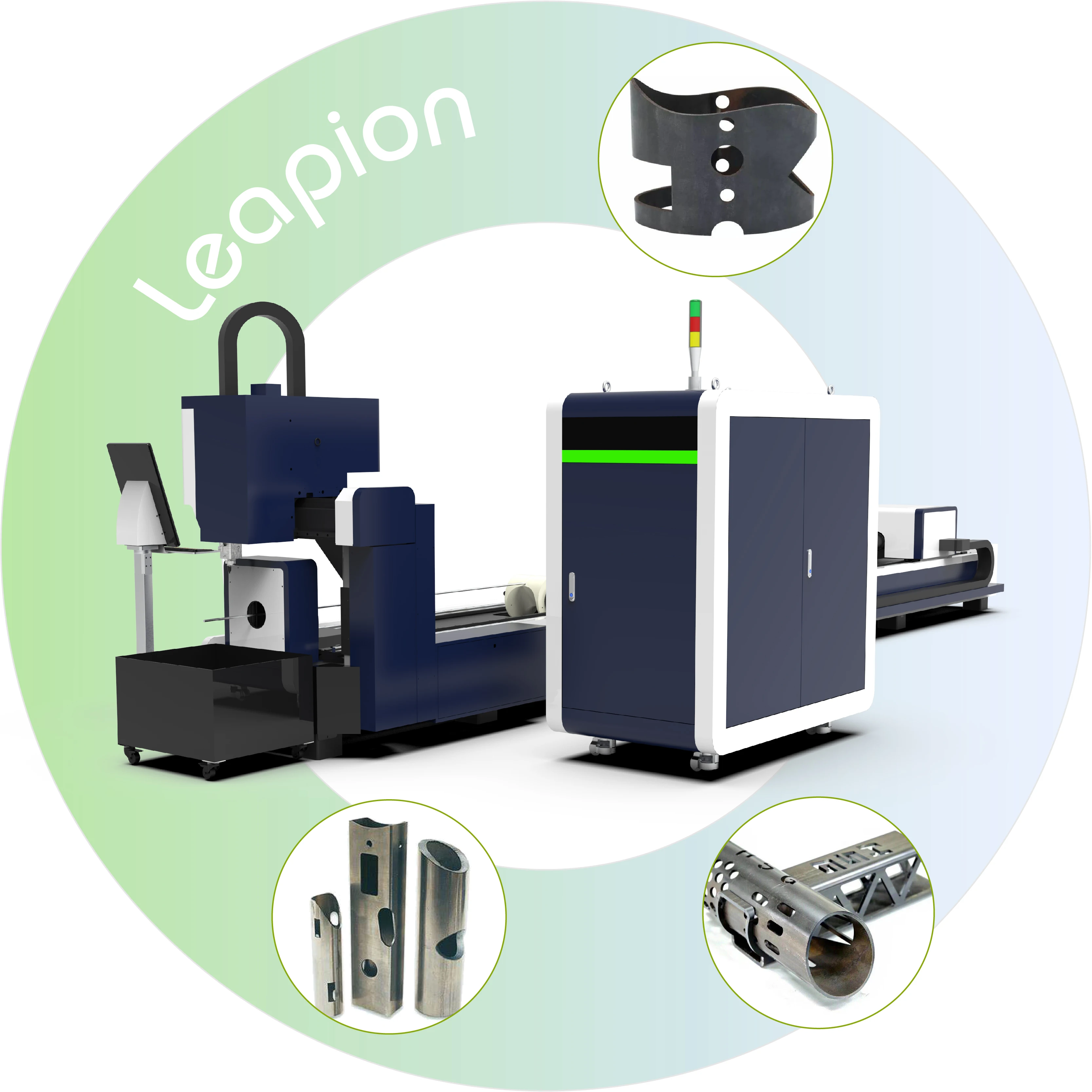 Factory Price Economical Laser Pipe Cutter 1kw 2kw Small Metal Tube Fiber Laser Cutting Machine Metal