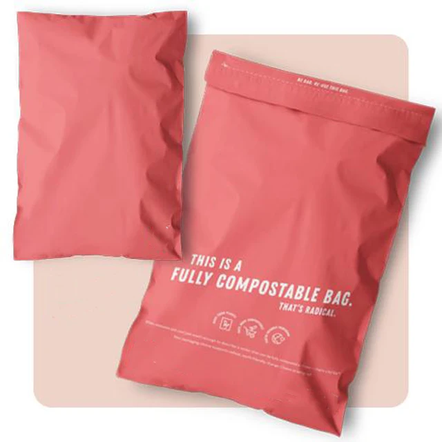 custom certified eco friendly 100% compostable biodegradable bags with logo