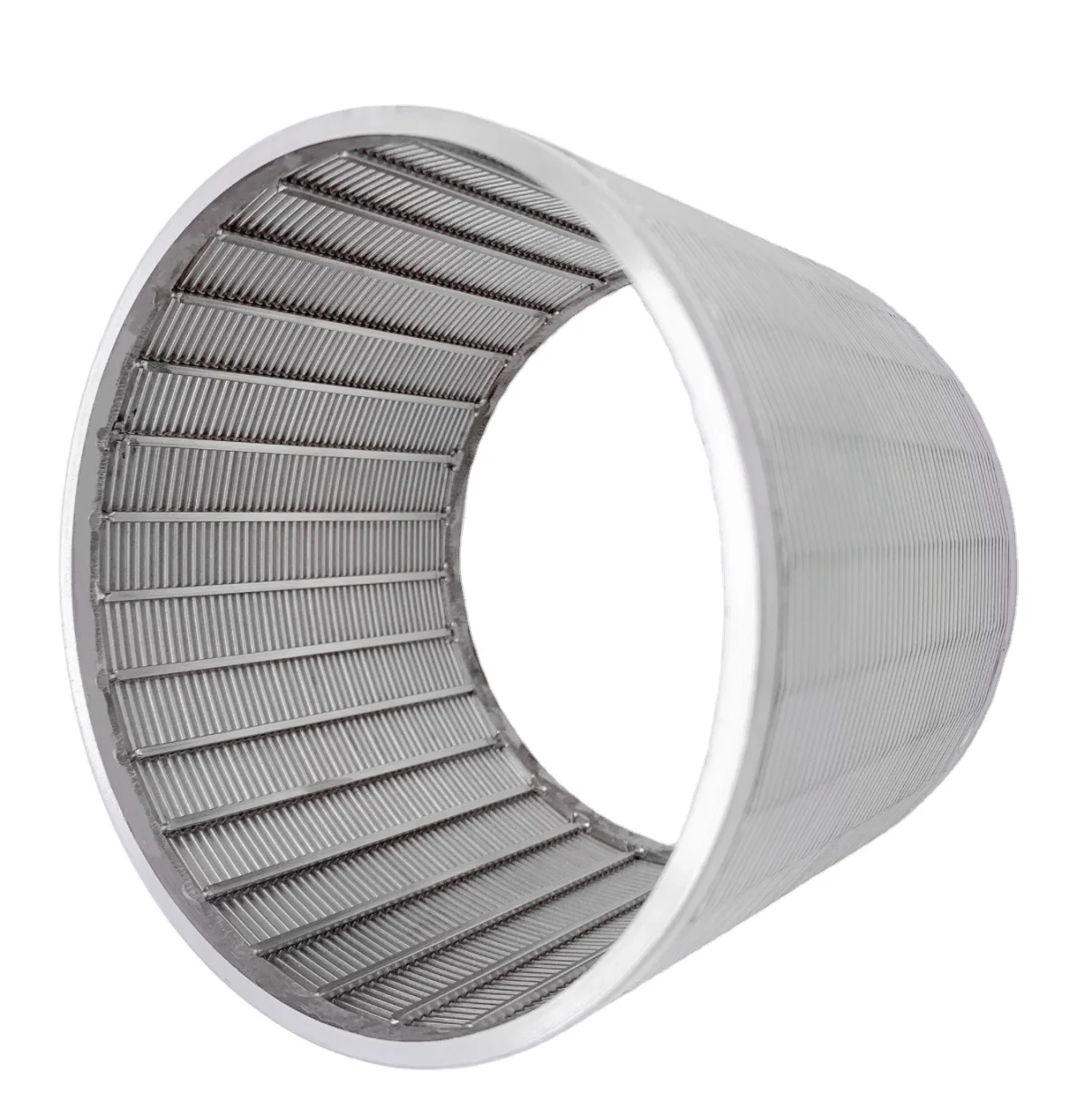 Stainless Steel 304 316 Sieve Cylinder Johnson Welded Wedge Wire Screen Mesh