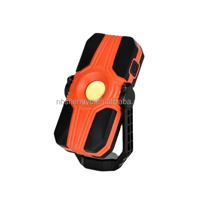 OEM multifunctional IP54 rechargeable torch with magnet hook portable rotate 360 degree folding stand 3W COB LED work lamps