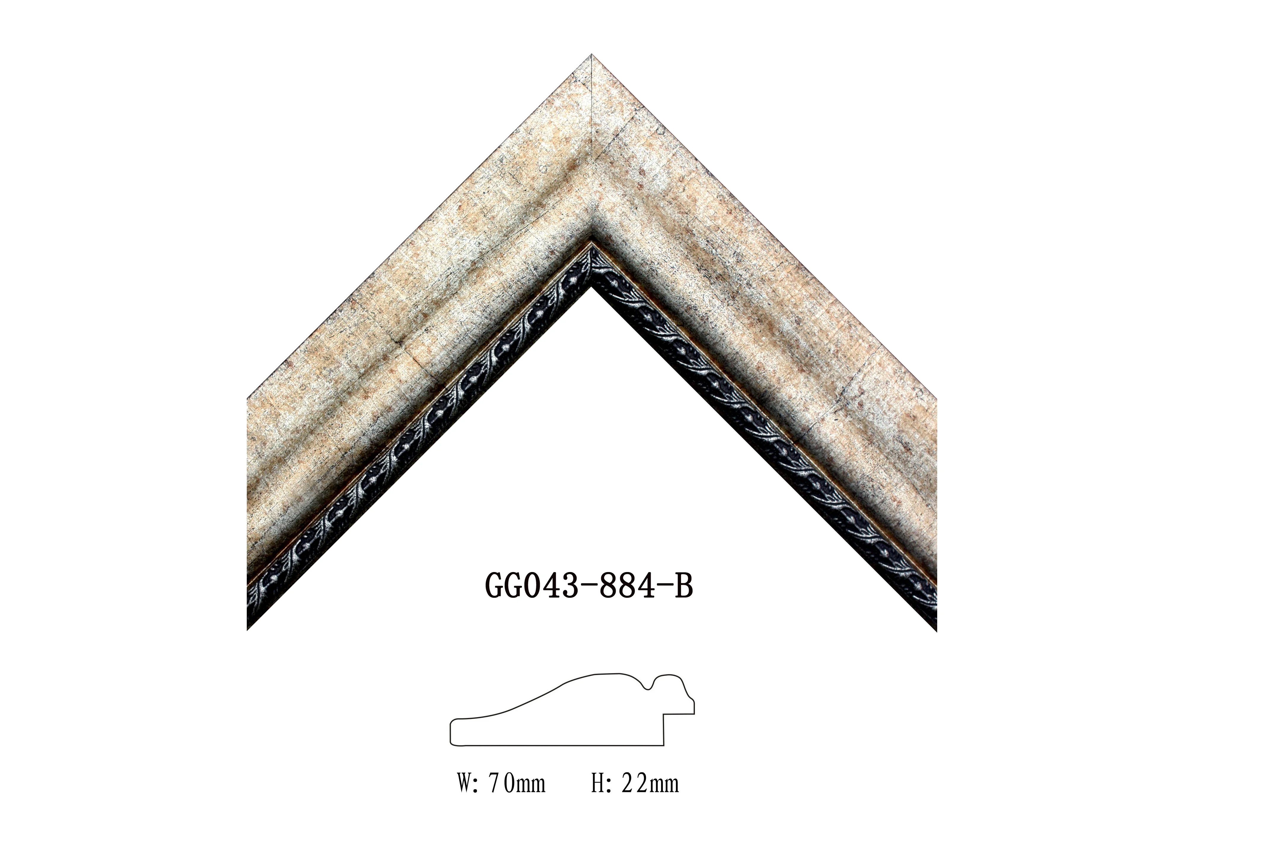 Wholesale Baroque Antique Gold Large Models PS Frame Moulding for Gallery Shop