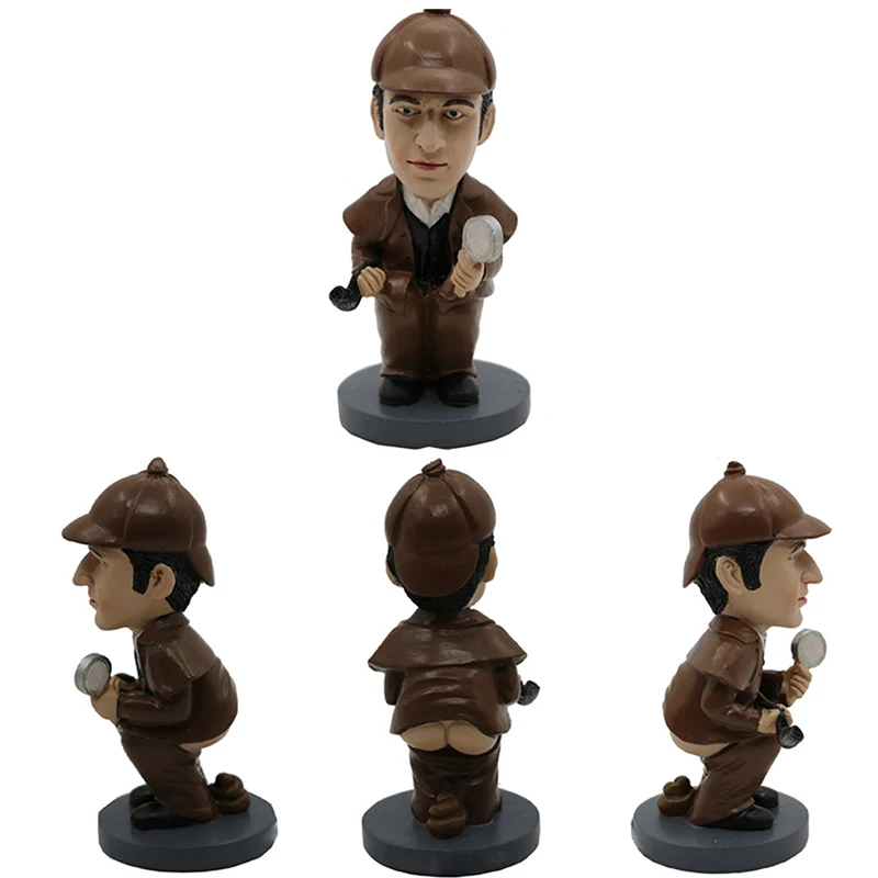 BSCI Factory Polyresin Funny Caganer Statue for Gift Craft Caganer Figurine Decor