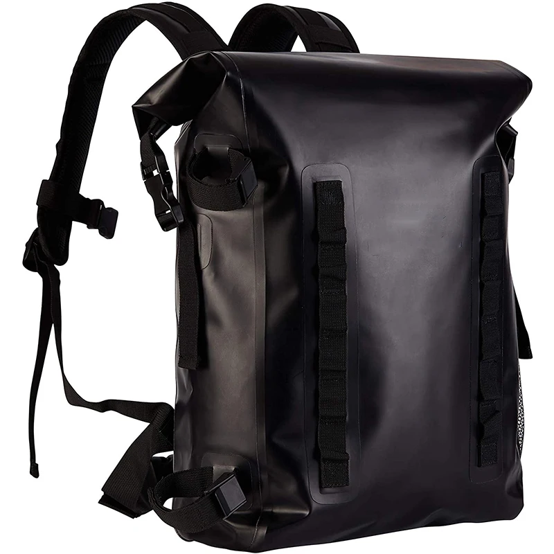 Waterproof TPU Backpack 24L RollTop Dry Bag with Rod Holder for Fishing waterproof backpack dry bag 20l