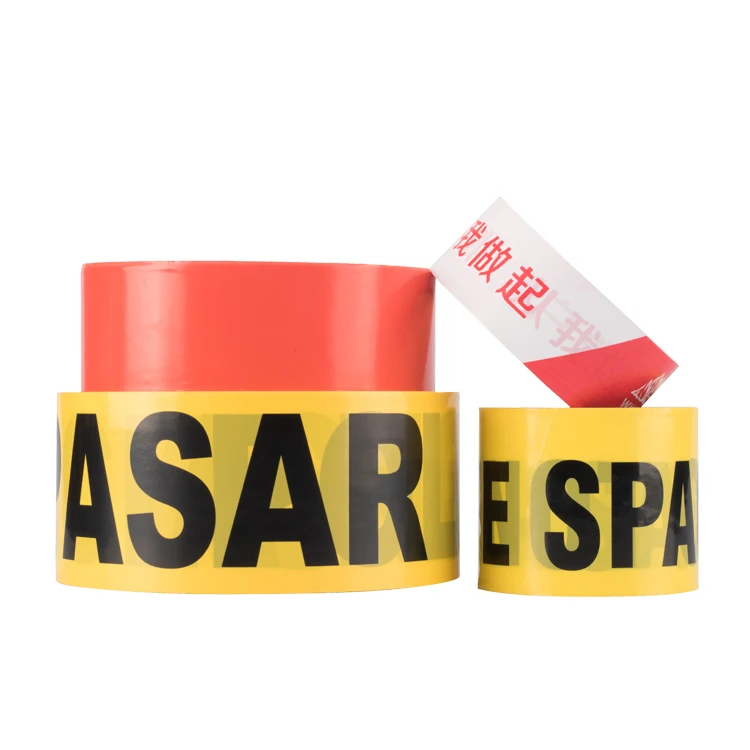 Parking Marking Printed Plastic Barrier PE Custom No Adhesive Caution Tape