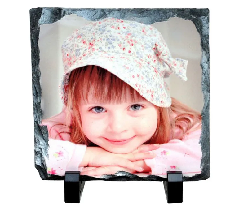 
Square shape 15x15cm photo custom sublimation Natural raw rocks with sublimation coating 