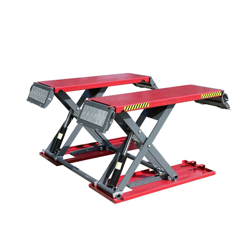 Factory Made Scissor Car Lift Electric Hydraulic Lift 4000kg Movable Car Maintenance Lift Platform