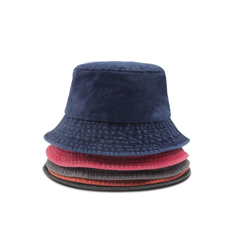 Design your own custom colorful men Blank Denim Fisherman Hats wide brim adult Bucket Cap Hat