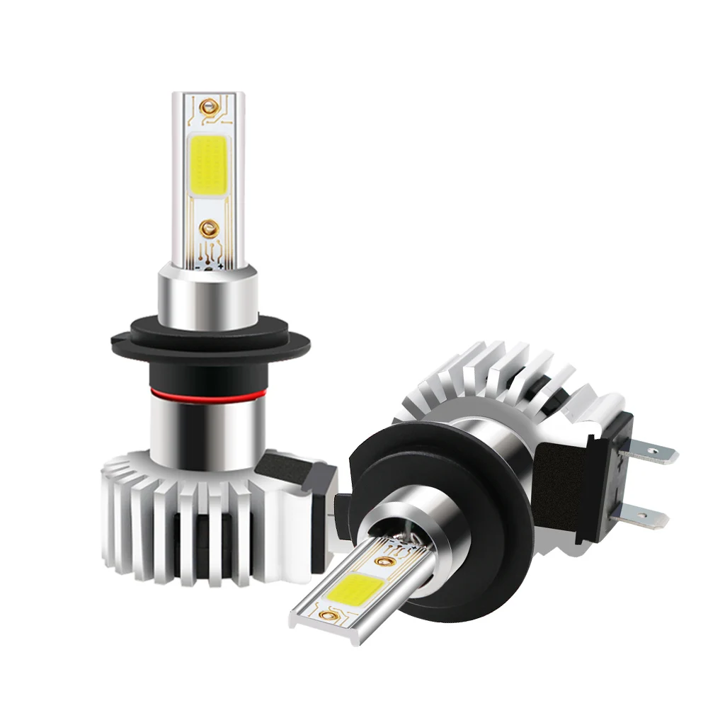 Fan Design Automotive Lighting LED Car Headlight Lamp D9 H7 h4 h1 Single Beam COB LED for Auto Car