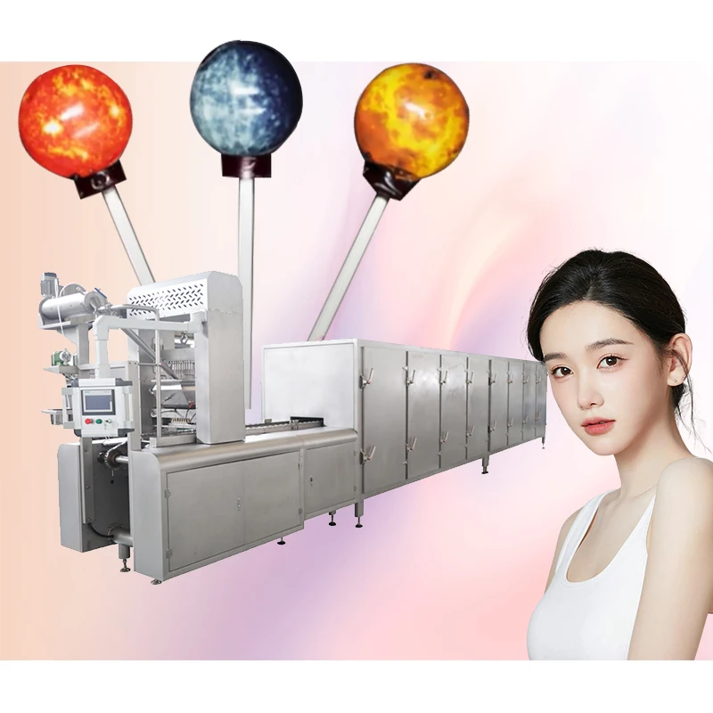 Complete lollipop candy machine lollipop ball making equipment flat lollipop production line in Shanghai