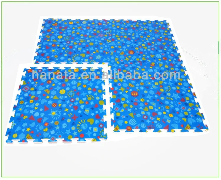 XPE  waterproof baby play floor Interlocking tatami xpe  foam Color printed puzzle mat for kids soft xpe puzzle mat