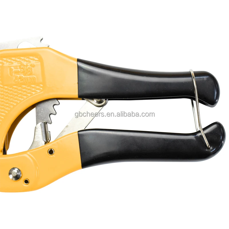 Industrial 42mm Straight Edge Blade Ratcheting Plastic PVC Rotary Pipe Cutter Manual Cutting Tool