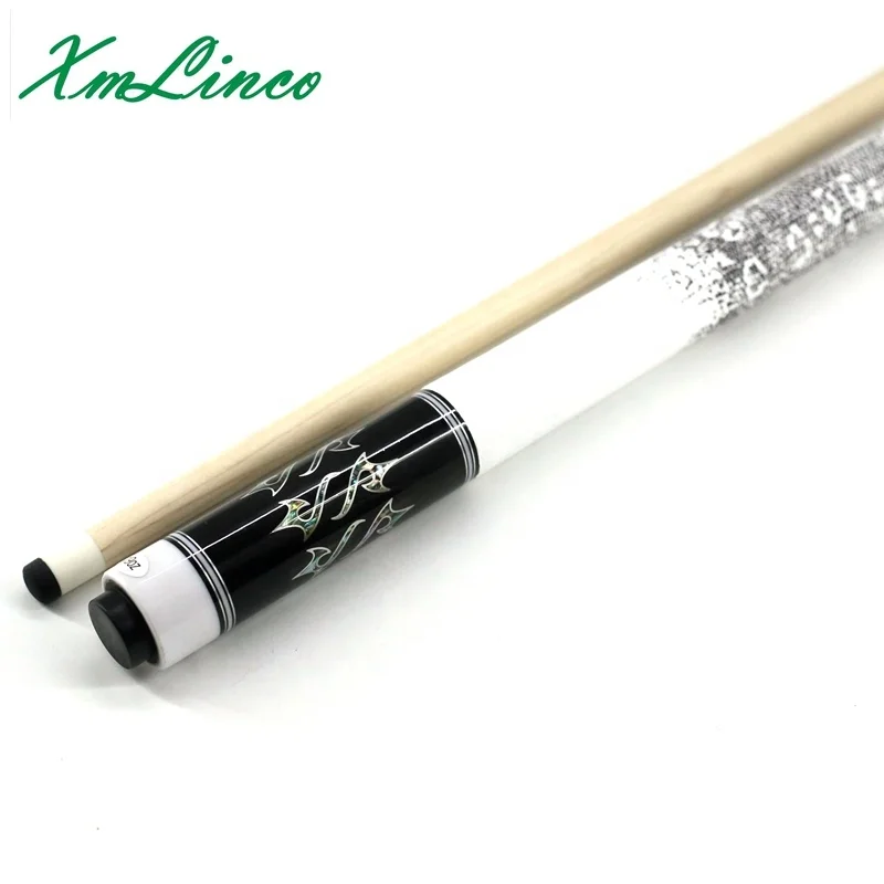 Xmlinco 12.5 mm seashell carved billiard pool cue stick