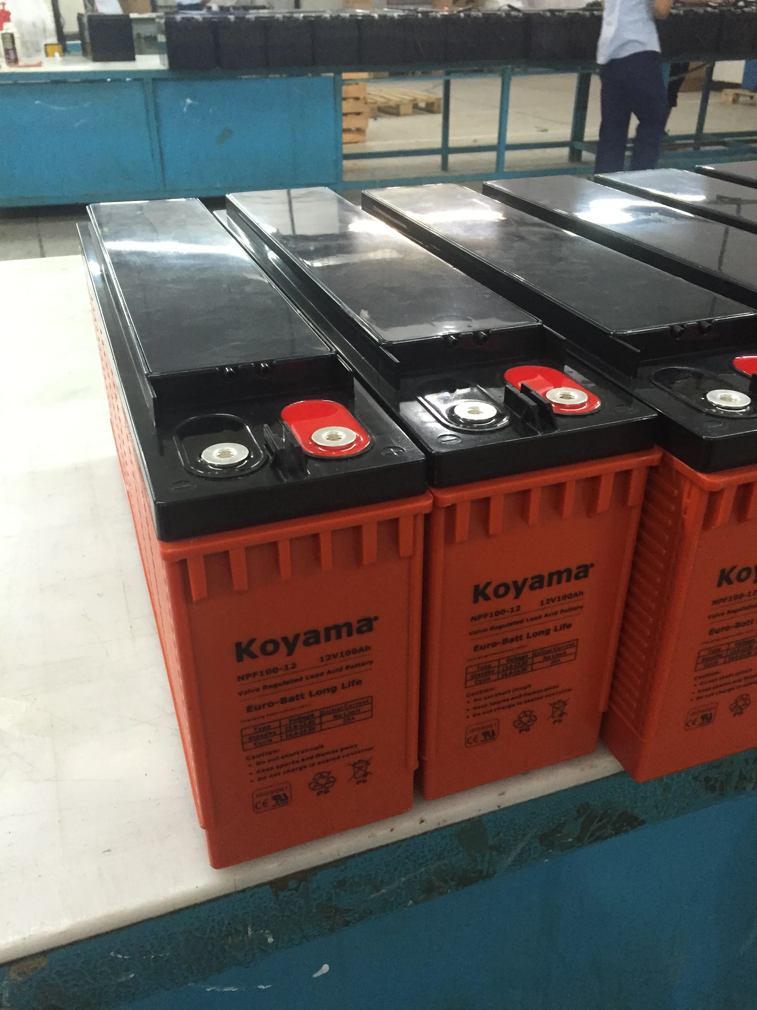 Euro Batt Front terminal  12V 100ah AGM telecom Battery NPF100-12