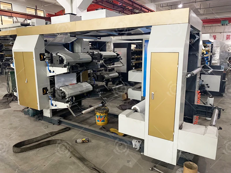 Flexo hdpe ldpe бумага bopp 4 Цветная Пластиковая Пленка Рулонная печатная машина
