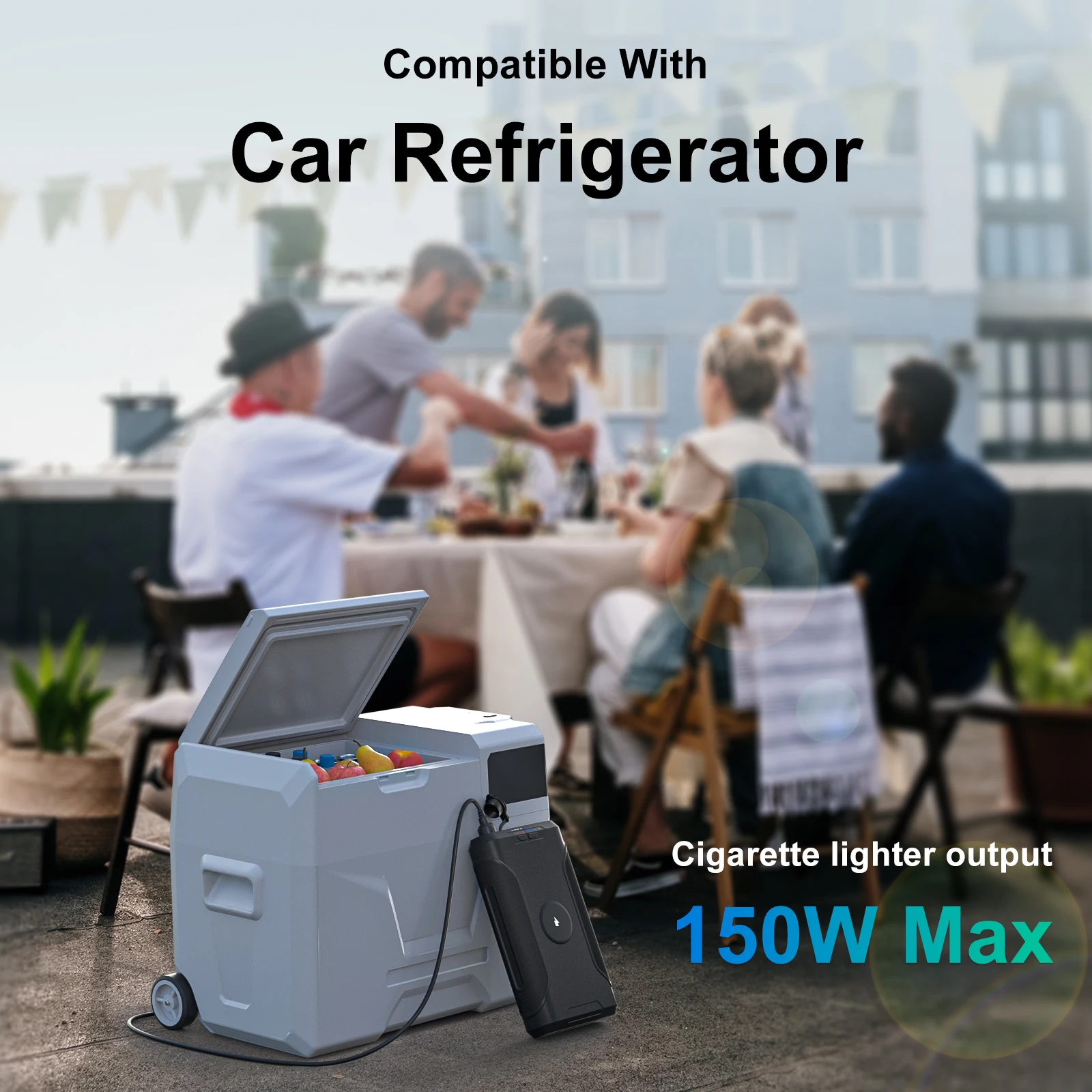 Внешний аккумулятор на 72000 мА · ч с беспроводным зарядным устройством 12 В 24 для постоянного тока ноутбука