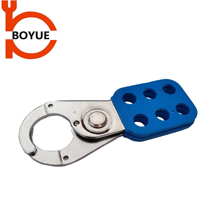 China Factory Blue Color Padlock Lock Out Safety Multipadlock Hasp Lockout With Handle