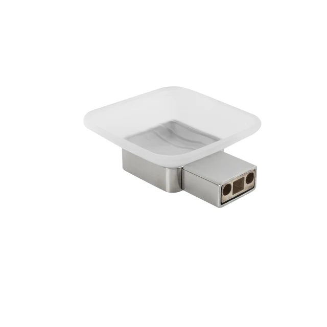 Wall Mounted Chrome Soap Holder Soap Dish for Bathroom &kitchen Stainless Steel Glass Hardware Modern Cup & Tumbler Holders