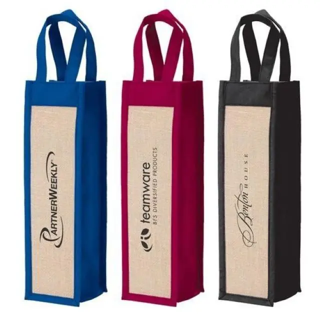 Hot sale Jute wine Bag