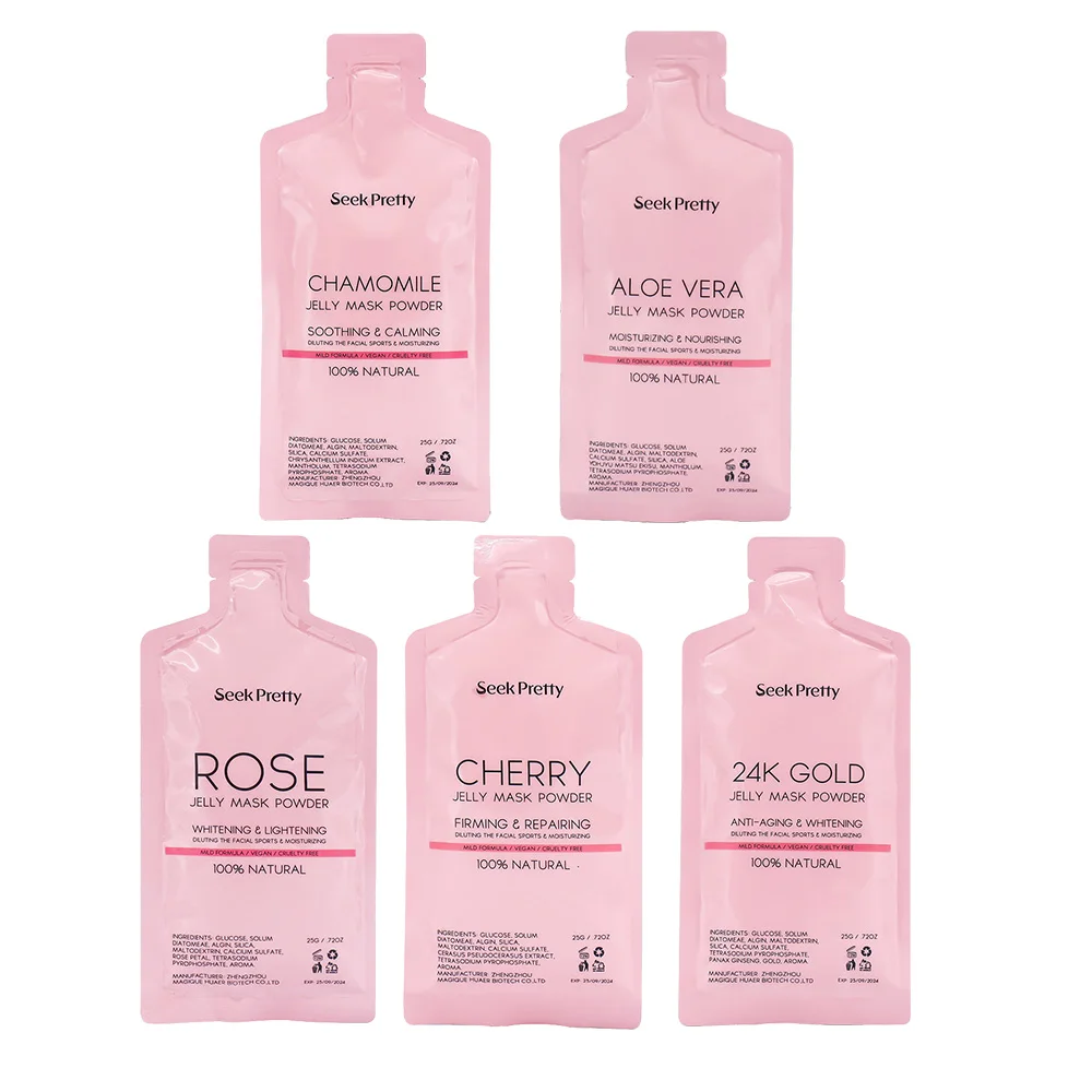 Wholesale MINI SIZE Rose Powder Face Peel Off Mask Beauty Hydrojellymask Organic Face & Body Collagen Powder Jelly Face Mask