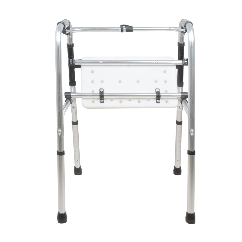 Adjustable Aluminum Old Man Walker Frame Disabled Adult Use Foldable Walking Zimmer Frame