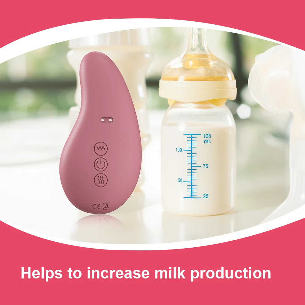 Mom Breast Support Lactation Massagers Heater Breast Massager Vibrator Lactation Massager for Breastfeeding