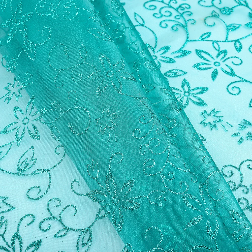 Распродажа, Рождественская ткань из органзы с цифровым принтом, рулон органзы