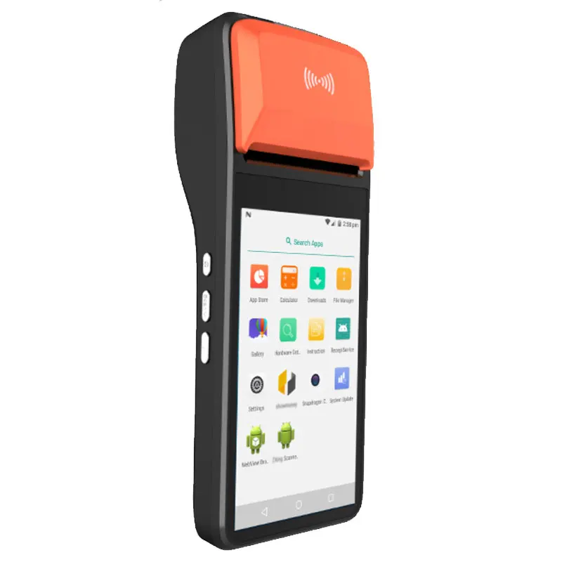 Портативный беспроводной PDA Android POS с QR-кодом сканер штрих-кода 4G LTE Wi-Fi термальный принтер