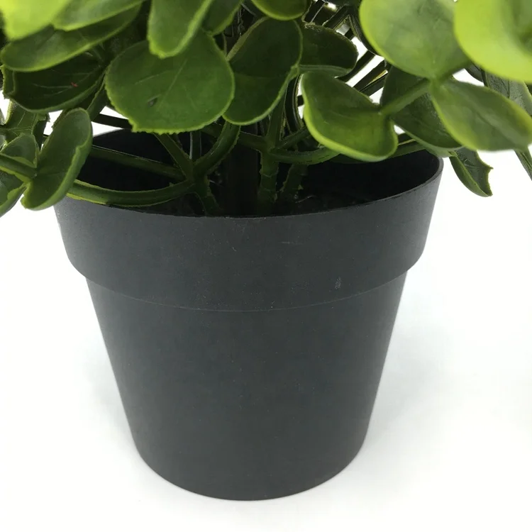 
Amazon fast delivery hot sale Nature touch Artificial eucalyptus leaves bonsai grass potted for home decor indoor decoration 