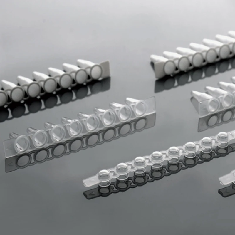 Laboratory disposable Consumable Flat Cap PCR 8 STRIP TUBE