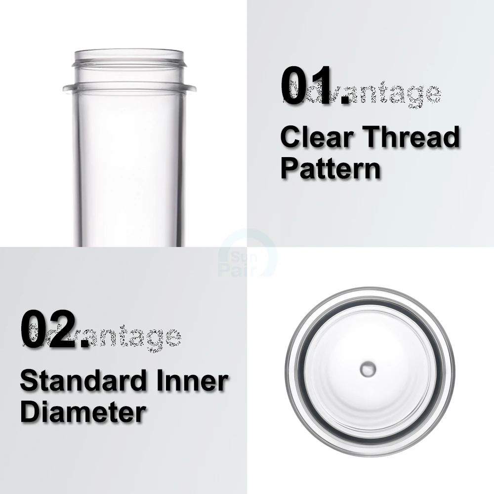 32mm 65mm 72mm Transparent Customized Size Pet Preformas Oil Bottle Preform